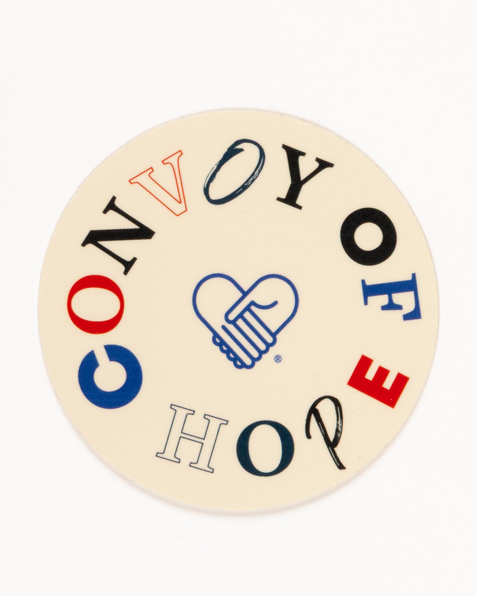 Convoy of Hope Mismatched Letters Sticker