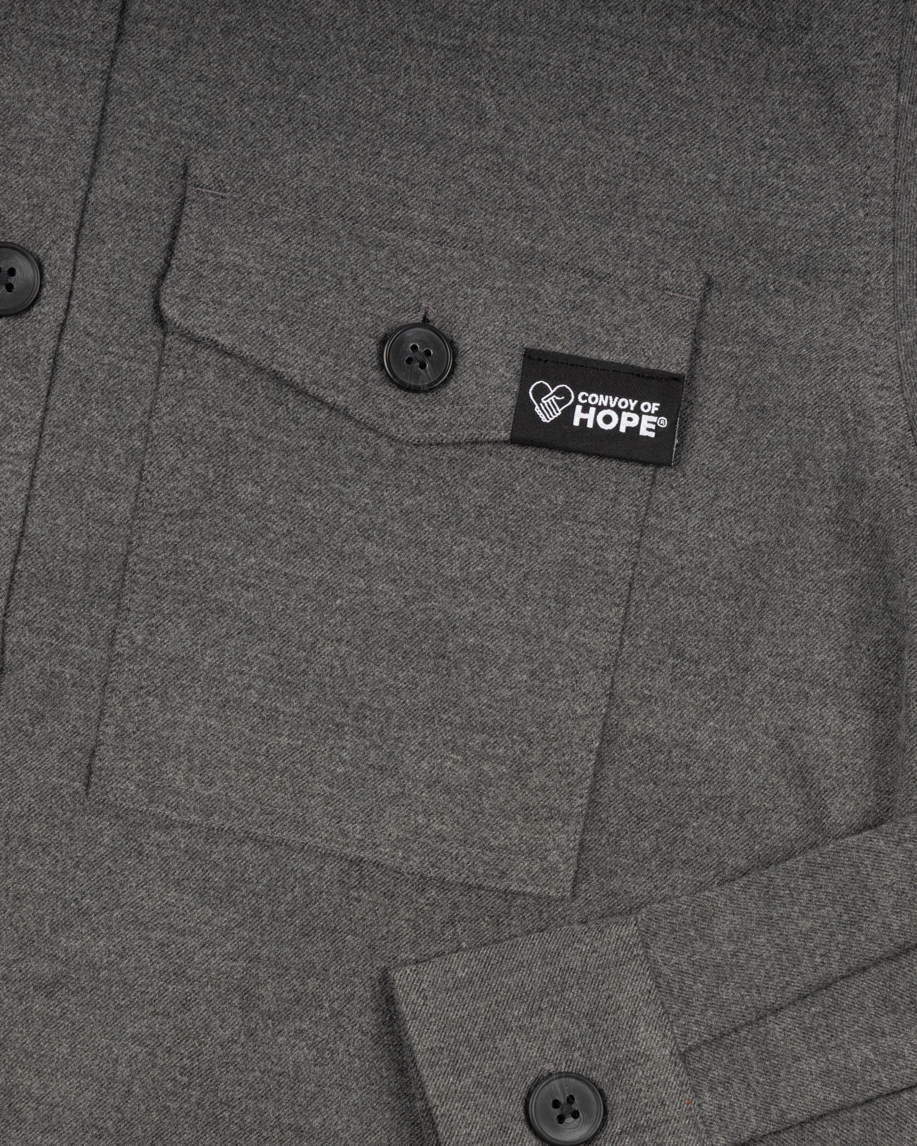 Convoy of Hope Grey Shacket