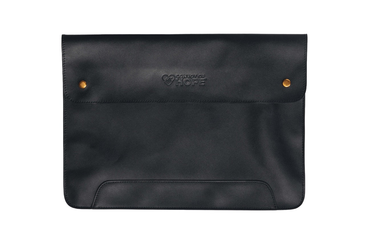 Convoy of Hope Leather Laptop Case