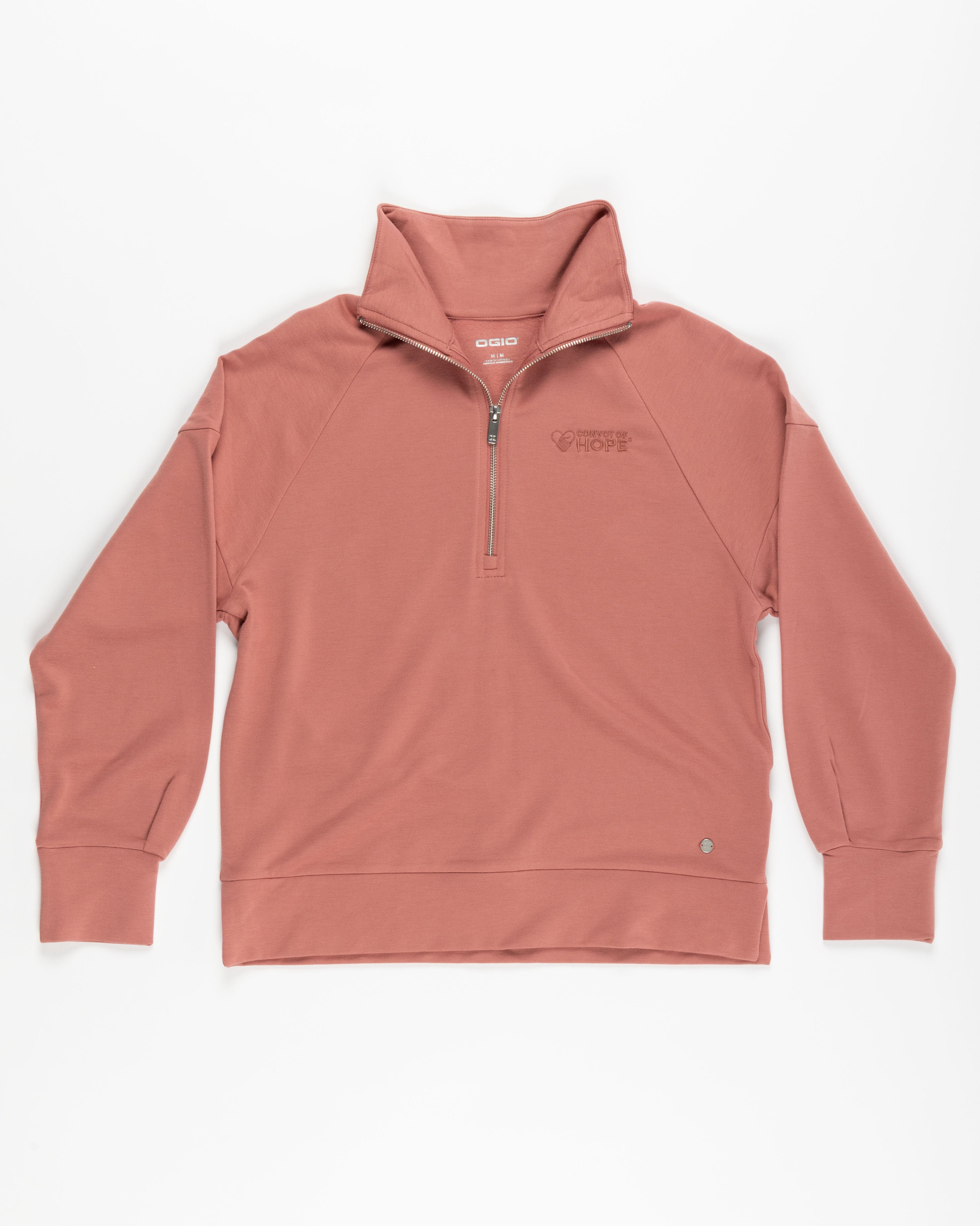 Convoy of Hope Women's Desert Rose Embroidered Quarter Zip