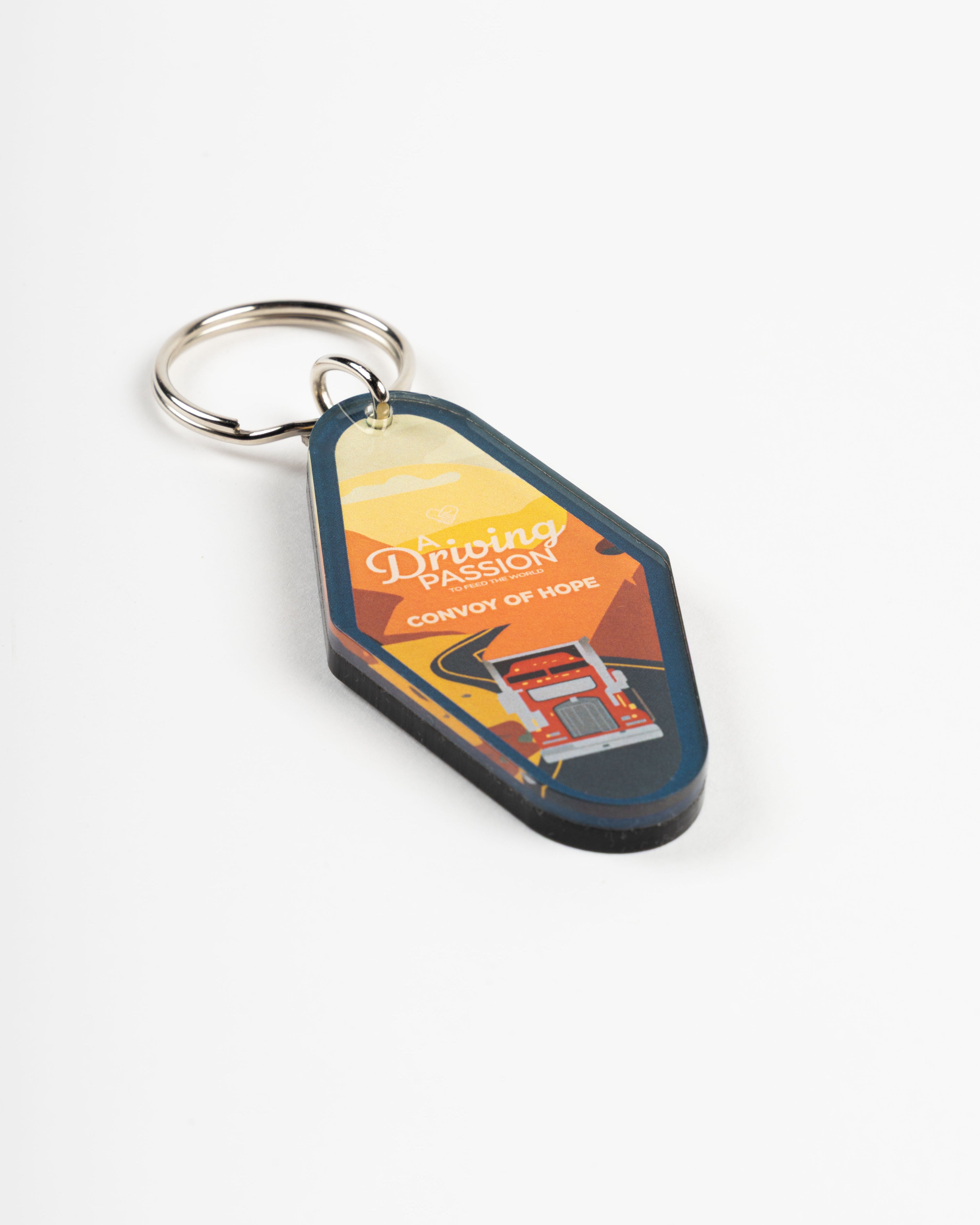 Convoy of Hope Vintage Acrylic Motel Keychain