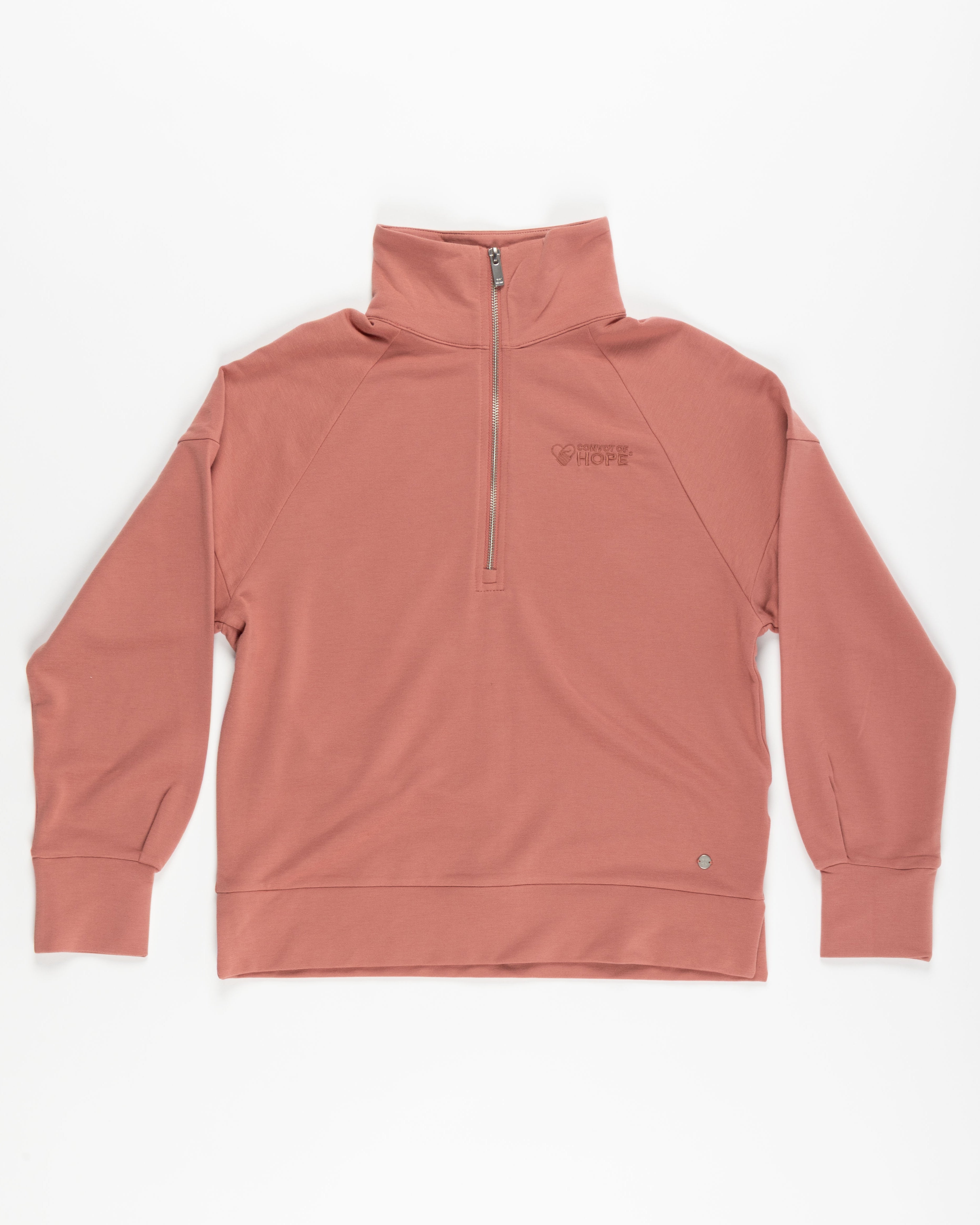 Convoy of Hope Women's Desert Rose Embroidered Quarter Zip