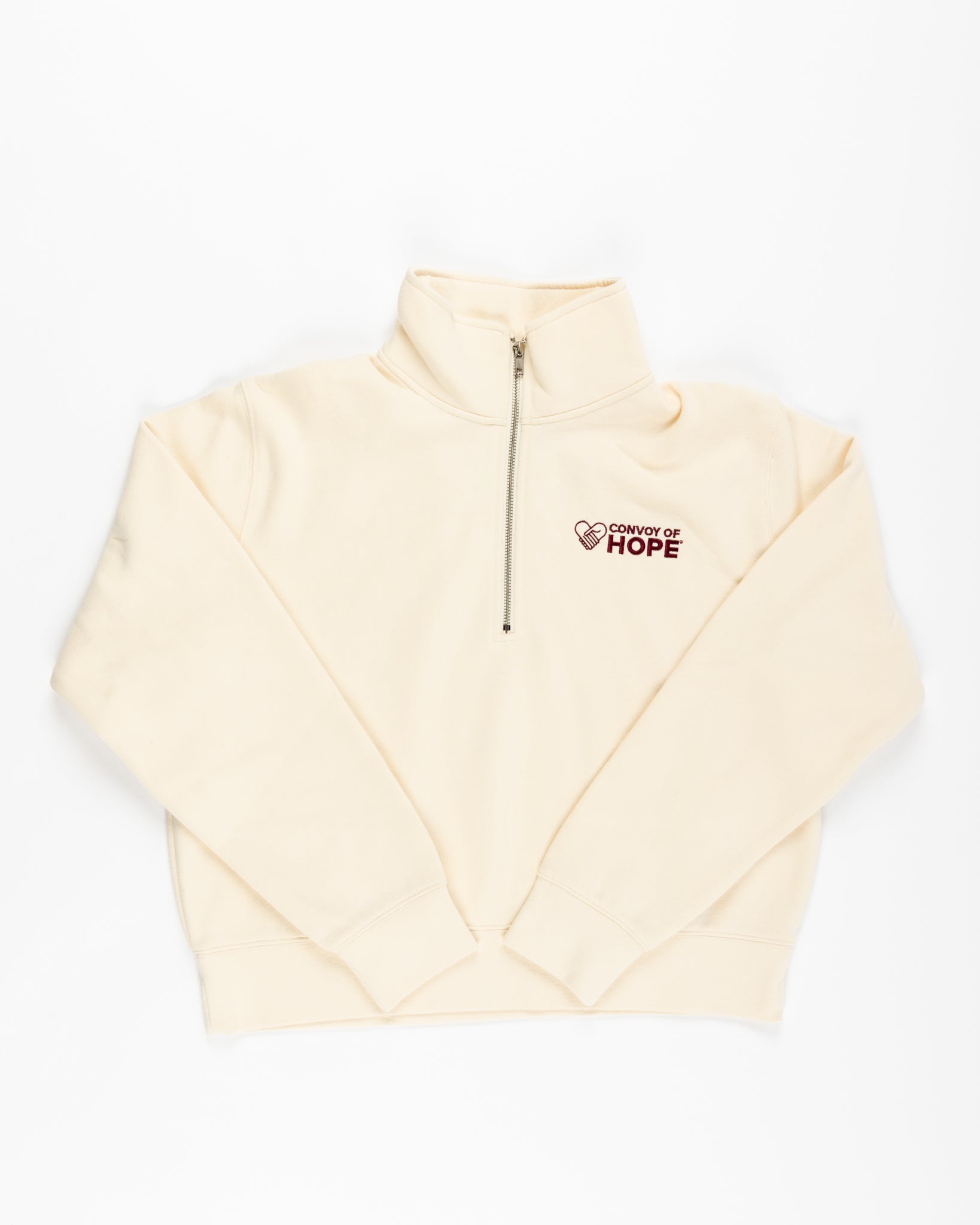 Convoy of Hope Women's Cropped Fleece Embroidered Quarter Zip